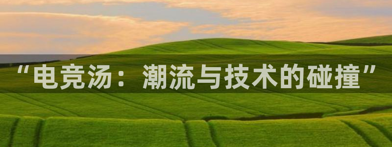 MK电竞电竞网页：“电竞汤：潮流与技术的碰撞”